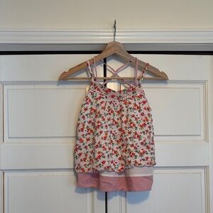 Abercrombie Kids Floral Camisole - Pink and White